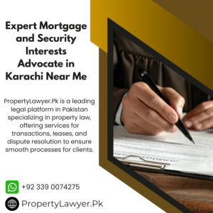 Expert Mortgage and Security Interests Advocate in Karachi Near Me